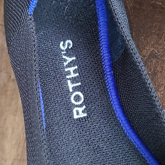 EUC Rothy's The Flat Women's sz 7 Black Round Toe Knit Ballet Shoes - Picture 10 of 11